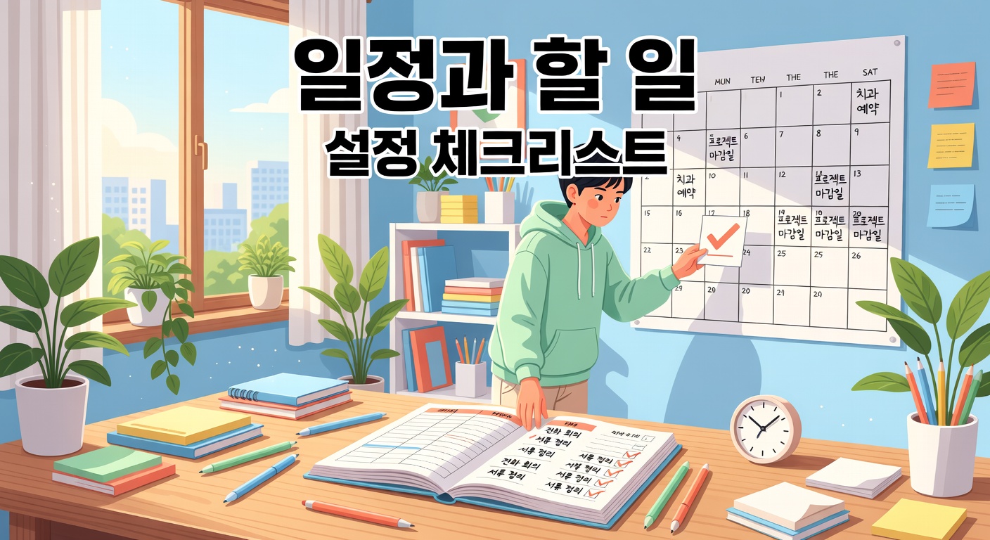 캘린더 일정과 할 일 같이 관리하는 방법 — 구글·삼성·네이버 설정 체크리스트