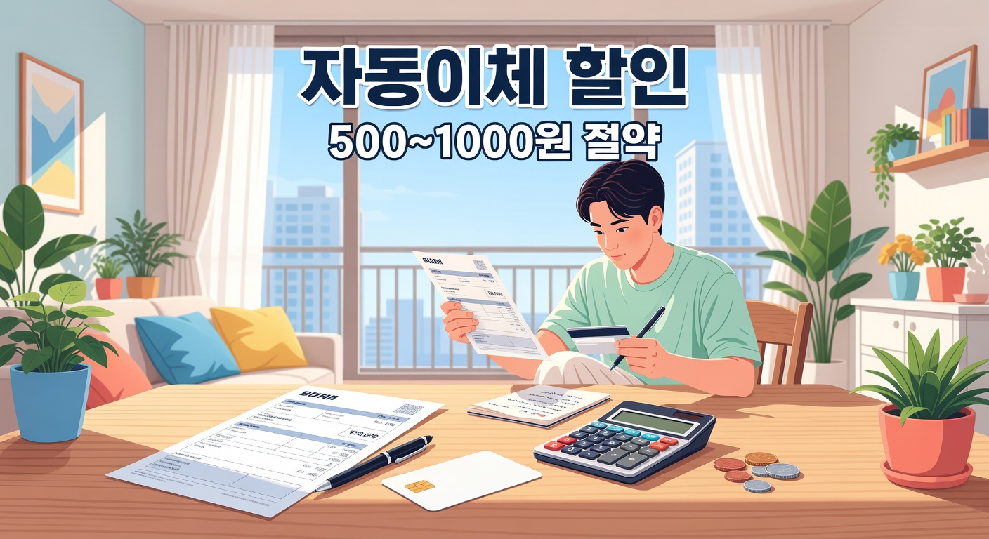전기요금 자동이체 할인 500~1000원, 놓치기 쉬운 조건 체크