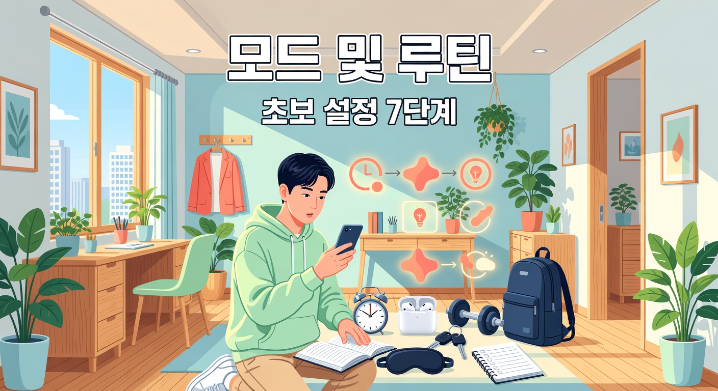 갤럭시 모드 및 루틴 초보 설정 — 7단계 순서와 실전 템플릿 5개