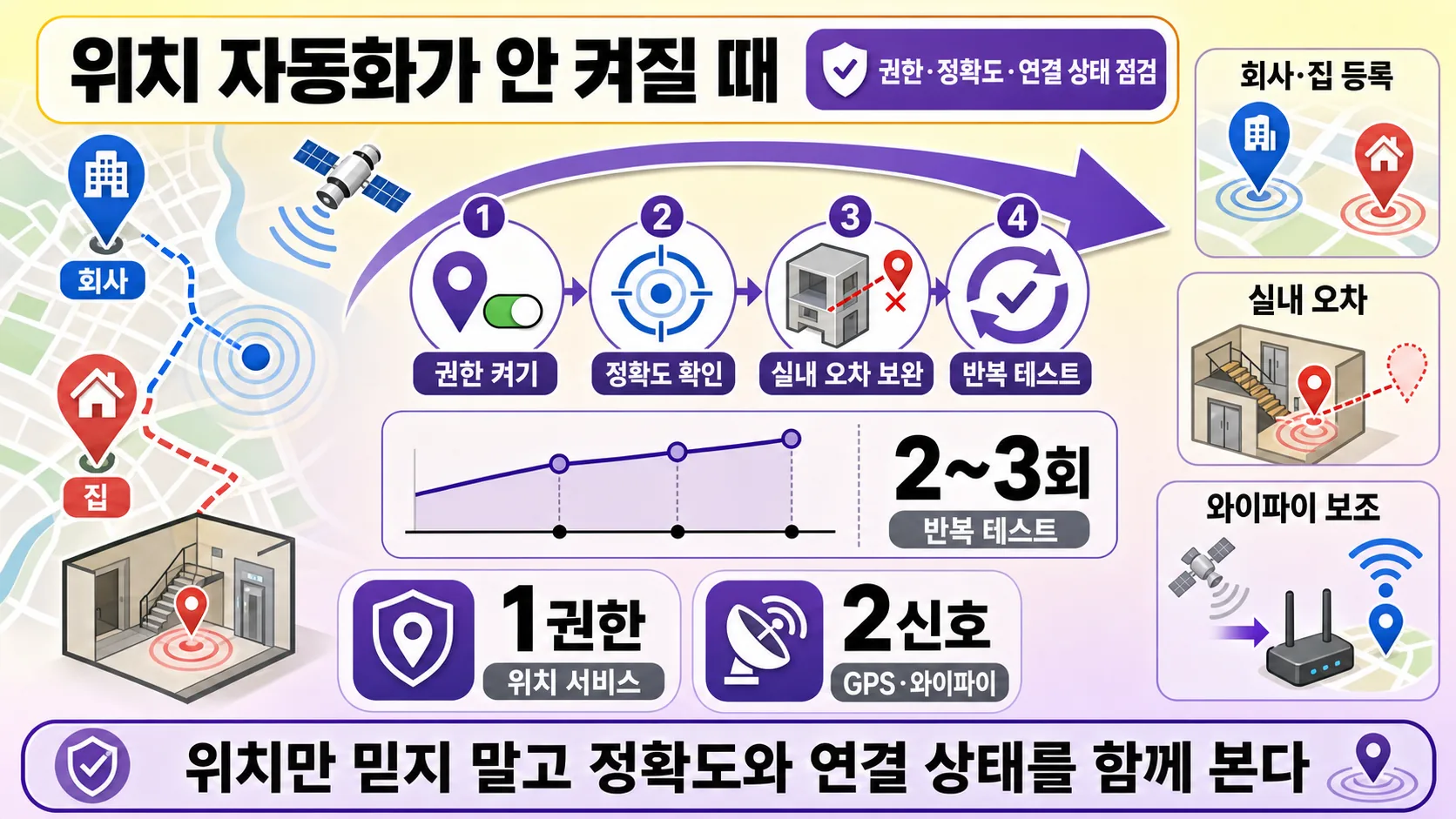 위치 자동화 권한 확인