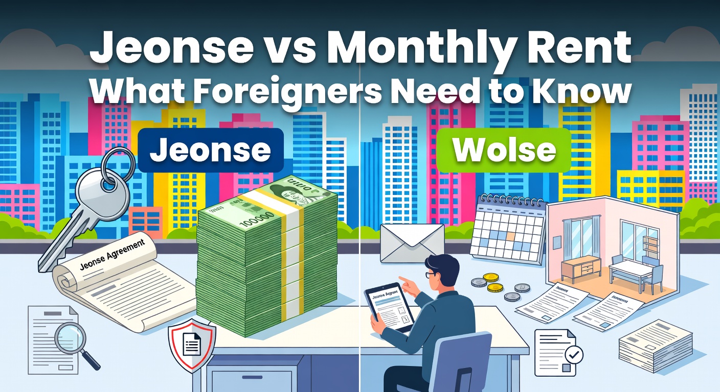 Jeonse vs Monthly Rent in Korea — Compared for Foreigners (2026)