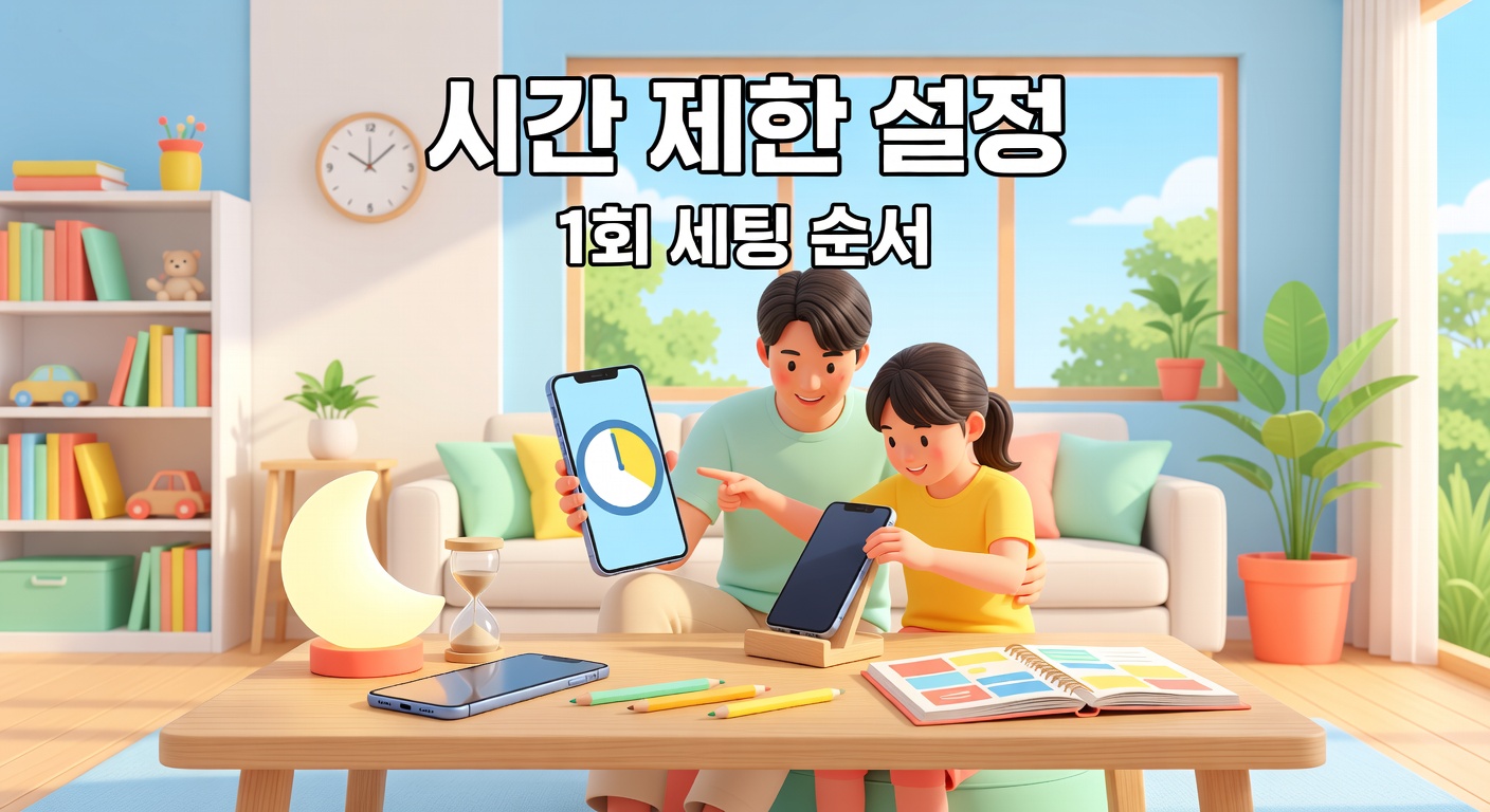 어린이 스마트폰 시간 제한 설정 — 갤럭시·아이폰 1회 세팅 순서