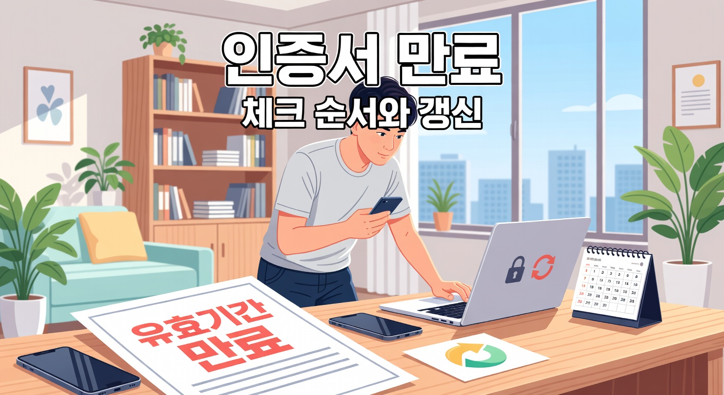 공공앱 인증서 만료 확인법 — 에러별 체크 순서와 갱신 방법