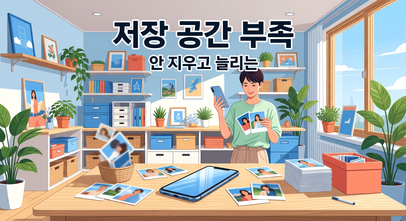 스마트폰 저장 공간 부족 — 안 지우고 늘리는 3단계 순서