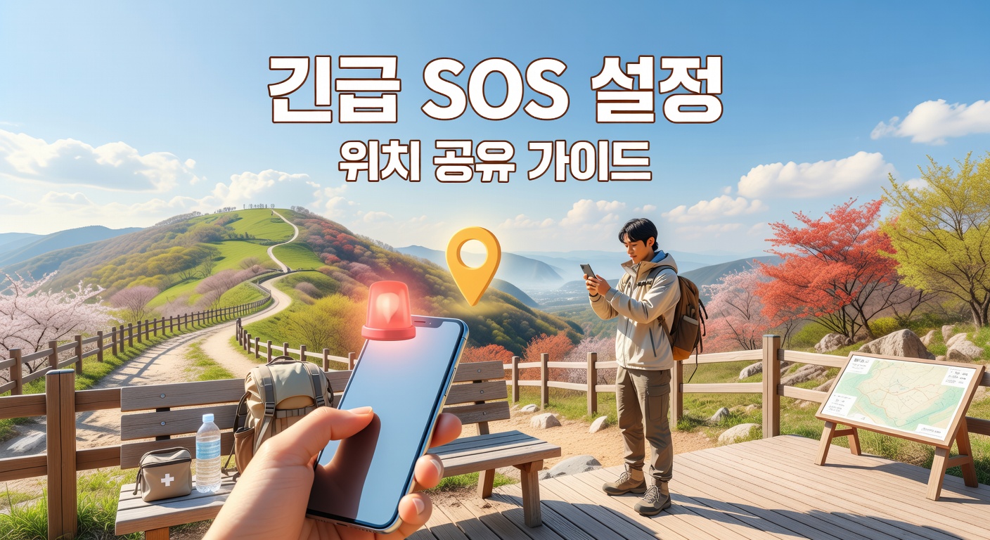 봄 나들이 위치 공유·긴급 SOS 설정 — 아이폰·갤럭시 실전 가이드