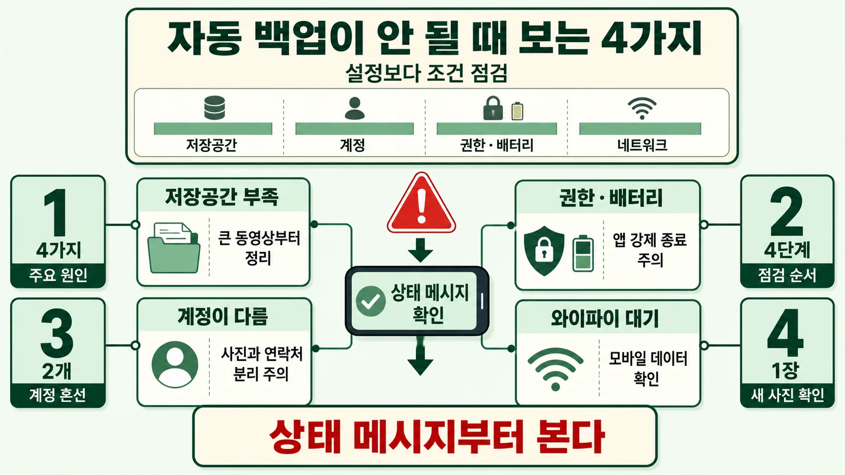 백업 실패 원인