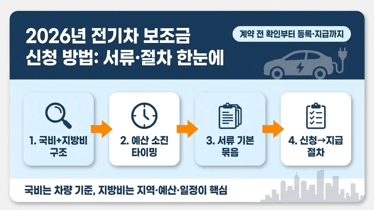 2026년 전기차 보조금 신청 방법: 서류·절차 한눈에