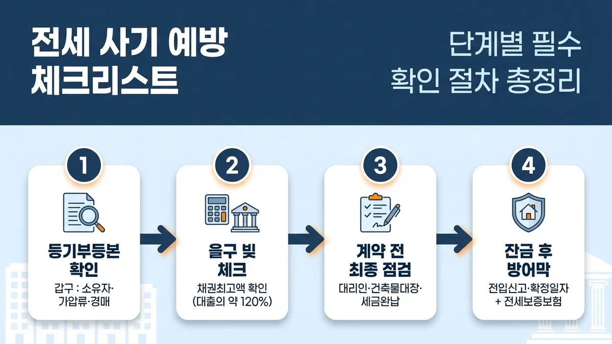 전세 사기 예방 체크리스트: 단계별 필수 확인 절차 총정리