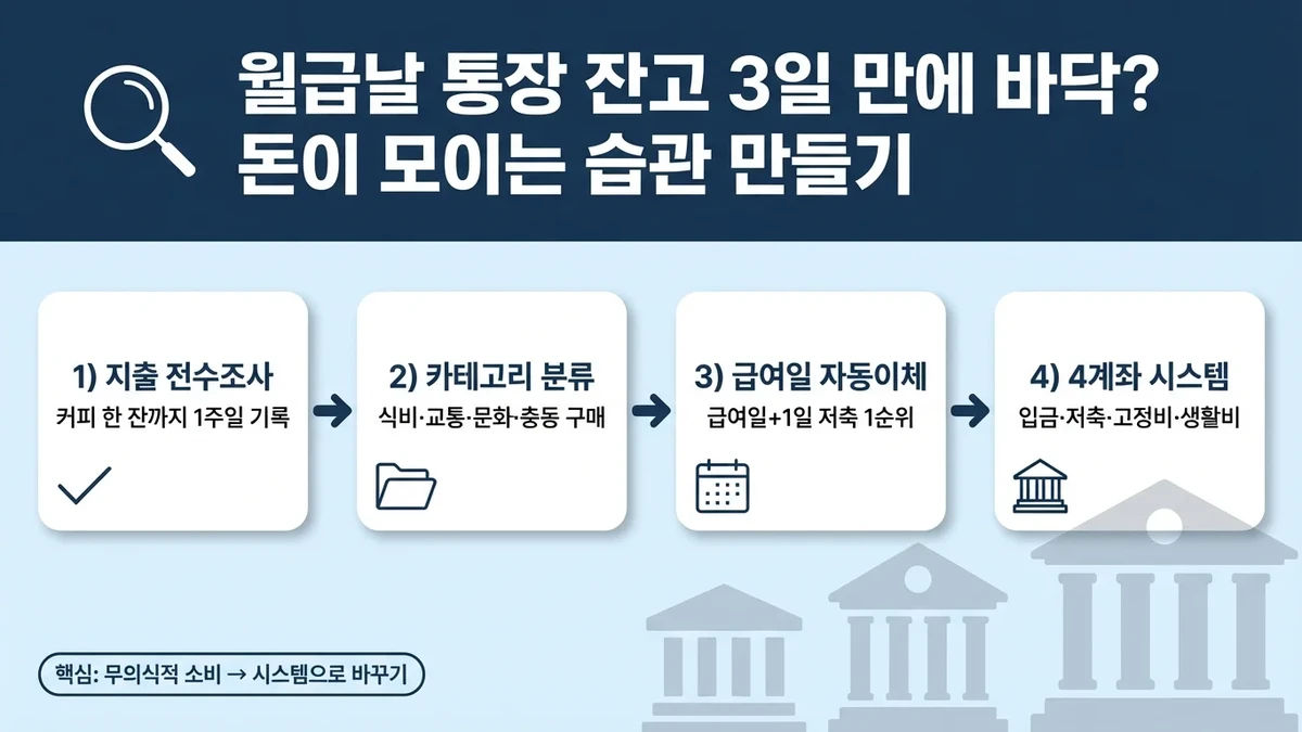 돈 모으는 습관 만들기: 소비 점검부터 자동저축까지