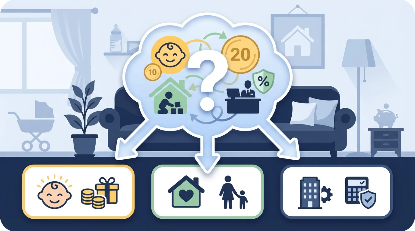 2026년 자녀당 20만 원, 세 가지 제도 중 우리 집은 어디에 해당할까