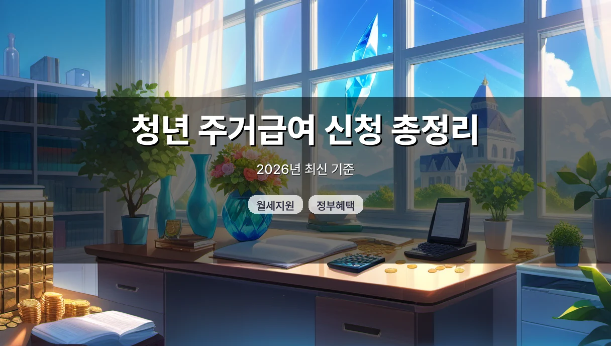 2026 청년 주거급여 신청 방법: 조건 확인부터 서류 준비, 월세지원 차이까지