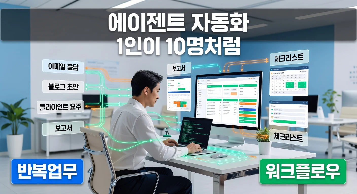 AI 에이전트 업무 자동화 가이드: 1인 기업은 어디까지 맡겨야 할까