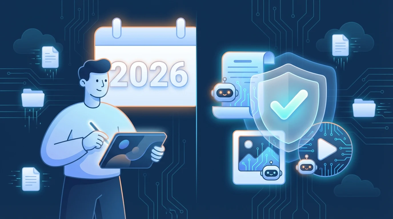 내 AI 콘텐츠, 어디까지 밝혀야 하나? 2026년 전에 정리할 것들