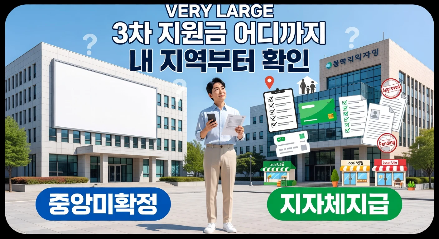 민생회복지원금 3차, 2026년 3월엔 아직 공식 신청이 없습니다
