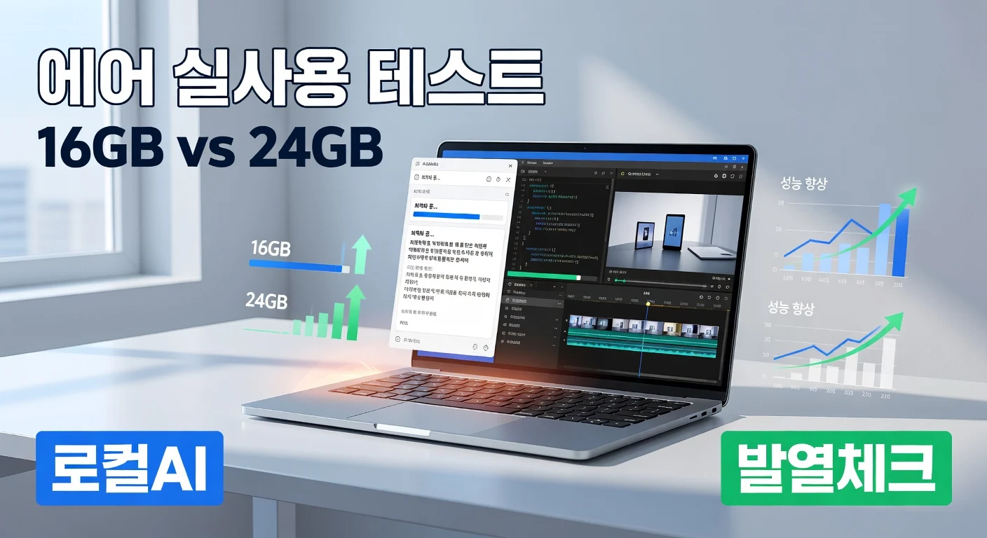 M5 맥북 에어, 16GB와 24GB 사이에서 고민할 때 봐야 할 기준
