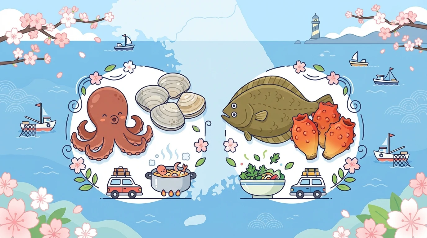 봄 바다, 제철이 확실한 계절: 주꾸미·도다리·멍게 국내 여행 코스